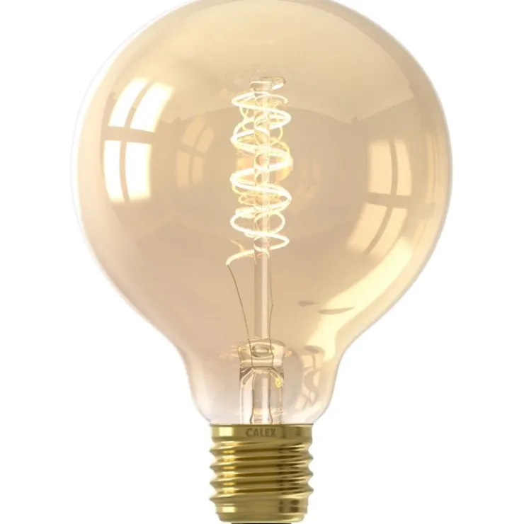 Trendhopper Lichtbron Globelamp Flex 9,5 cm Goud E27^ Lichtbronnen