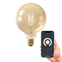 Trendhopper Lichtbron Globelamp Smart 12,5cm Goud E27^ Lichtbronnen