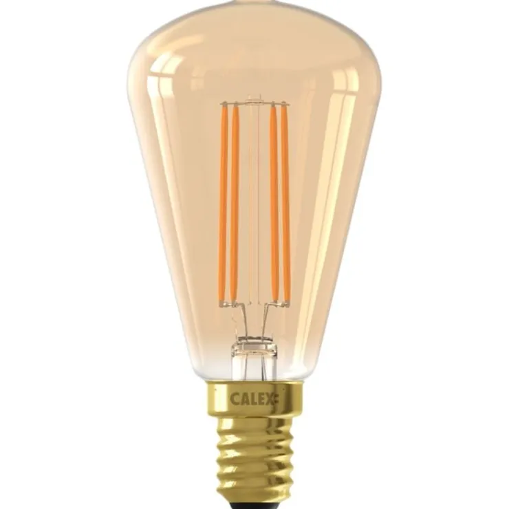 Trendhopper Lichtbron Rustieklamp Recht Goud E14^ Lichtbronnen