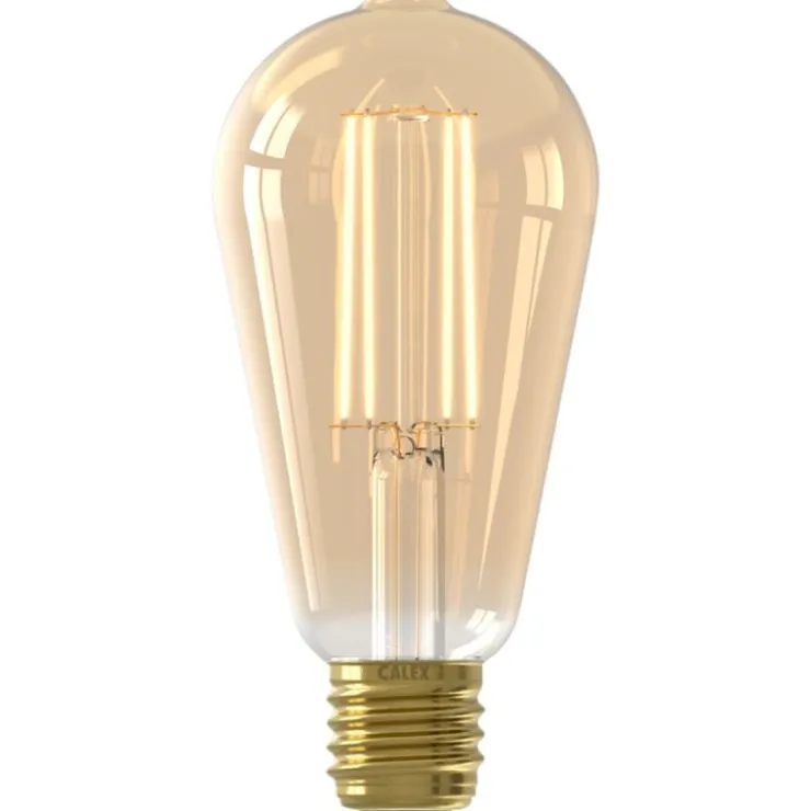 Trendhopper Lichtbron Rustieklamp Recht Goud E27^ Lichtbronnen