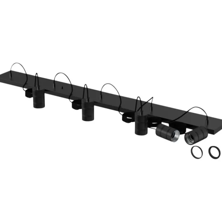 Trendhopper Pendel Retro 5-delig Zwart^ Hanglampen