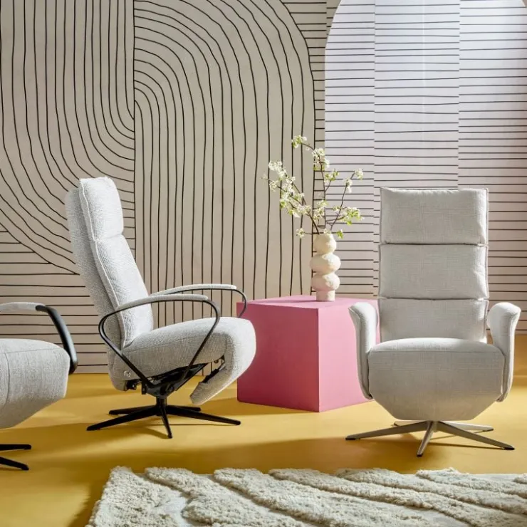 Trendhopper Relaxfauteuil Lunia Dubbel stiksel maat S^ Relaxfauteuils