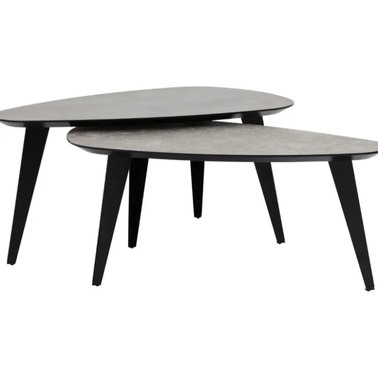Trendhopper Salontafelset Luna Niervorm 95/95 cm^ Salontafels
