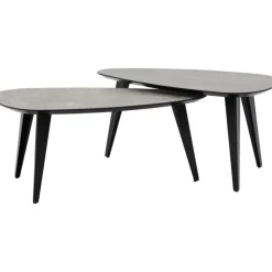 Trendhopper Salontafelset Luna Niervorm 95/95 cm^ Salontafels
