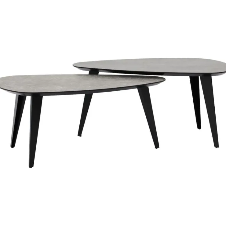 Trendhopper Salontafelset Luna Niervorm 95/95 cm^ Salontafels