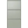 Trendhopper Schoenenkast Bobbie 3 lade Dusty Green (6 paar schoenen)^ Schoenenkasten