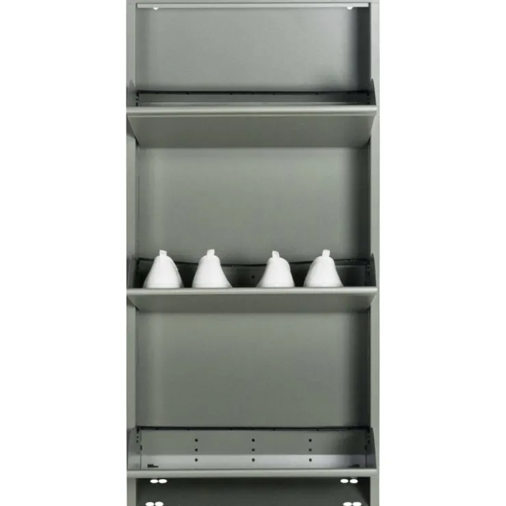 Trendhopper Schoenenkast Bobbie 3 lade Dusty Green (6 paar schoenen)^ Schoenenkasten