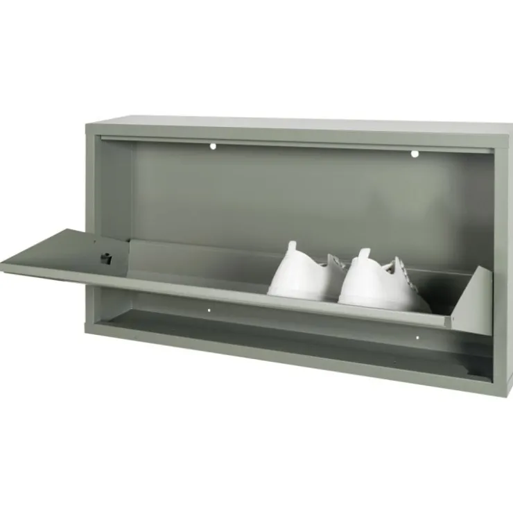 Trendhopper Schoenenkast Bobbie 1 lade Dusty Green (4 paar schoenen)^ Schoenenkasten