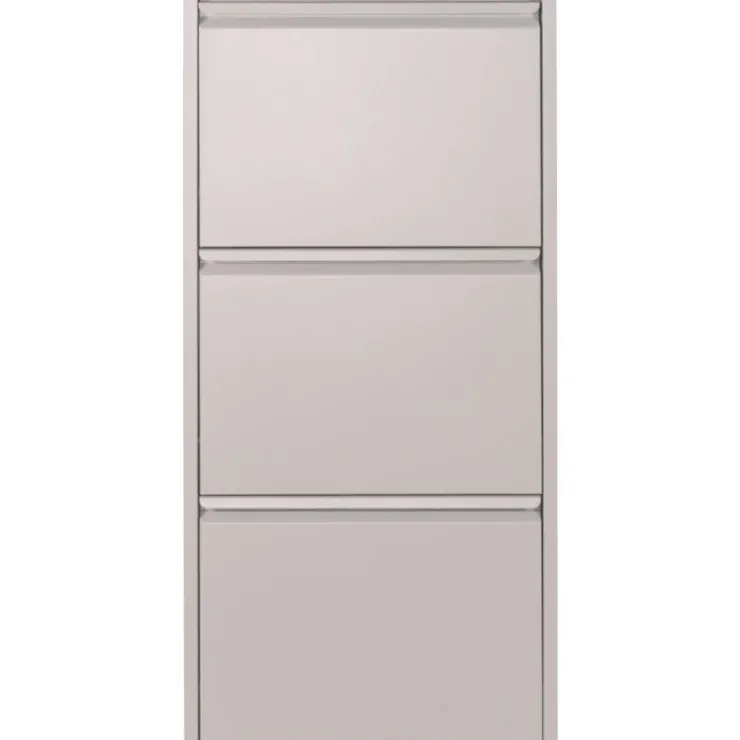 Trendhopper Schoenenkast Bobbie 3 laden Silky Taupe (6 paar schoenen)^ Schoenenkasten