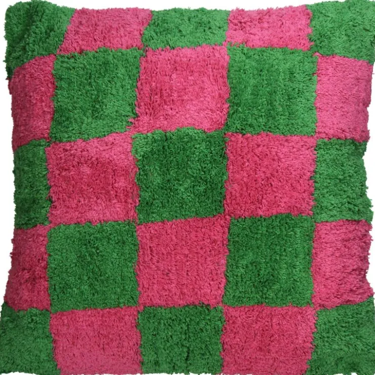 Trendhopper Sierkussen Blocks roze^ Woonaccessoires