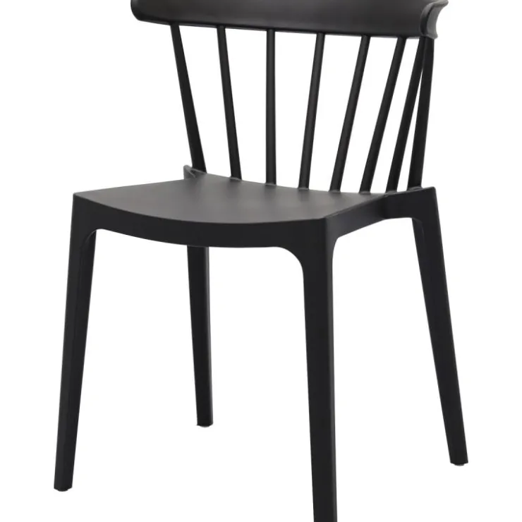 Trendhopper Spijlenstoel Bliss Zwart Outdoor^ Outdoor|Eetkamerstoelen