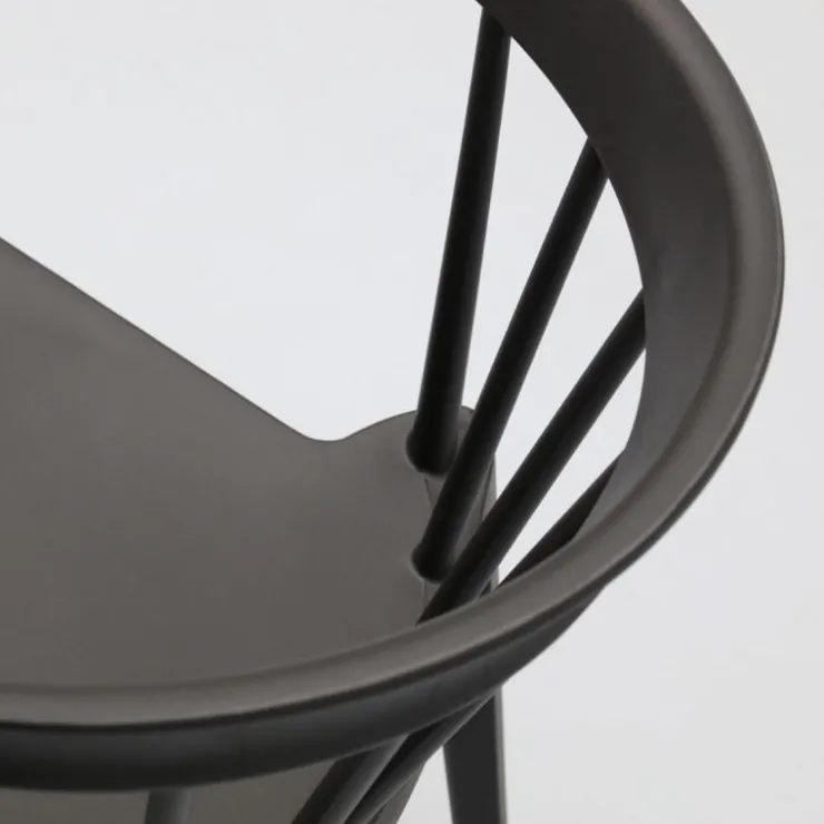 Trendhopper Spijlenstoel Bliss Zwart Outdoor^ Outdoor|Eetkamerstoelen
