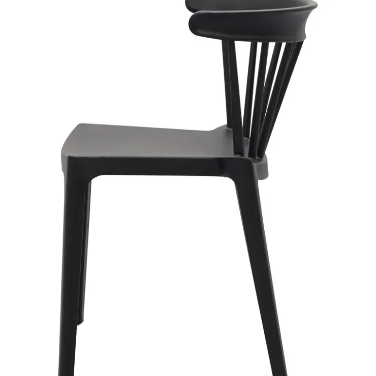 Trendhopper Spijlenstoel Bliss Zwart Outdoor^ Outdoor|Eetkamerstoelen