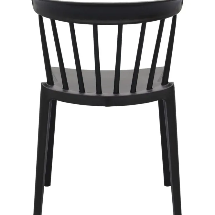 Trendhopper Spijlenstoel Bliss Zwart Outdoor^ Outdoor|Eetkamerstoelen