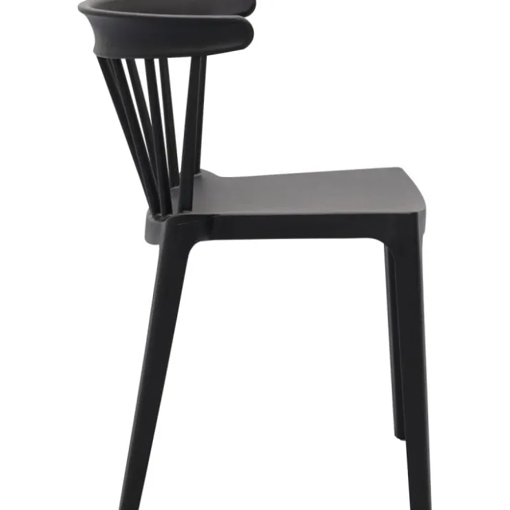 Trendhopper Spijlenstoel Bliss Zwart Outdoor^ Outdoor|Eetkamerstoelen