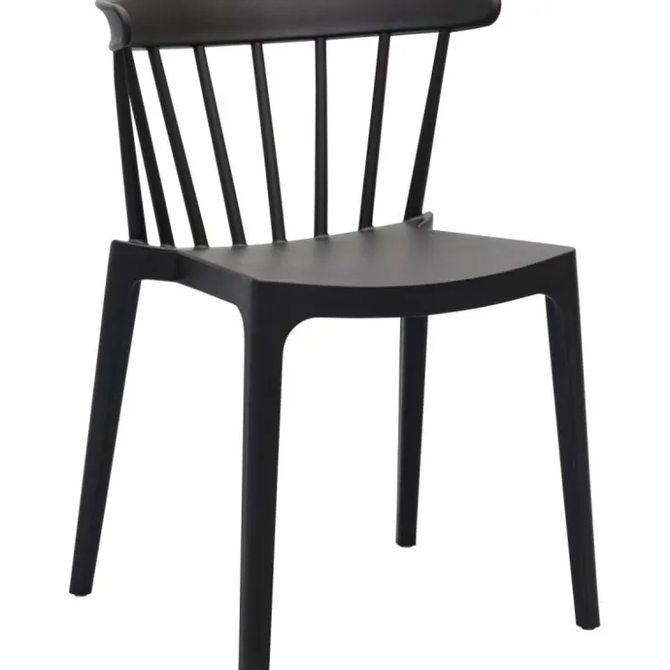 Trendhopper Spijlenstoel Bliss Zwart Outdoor^ Outdoor|Eetkamerstoelen