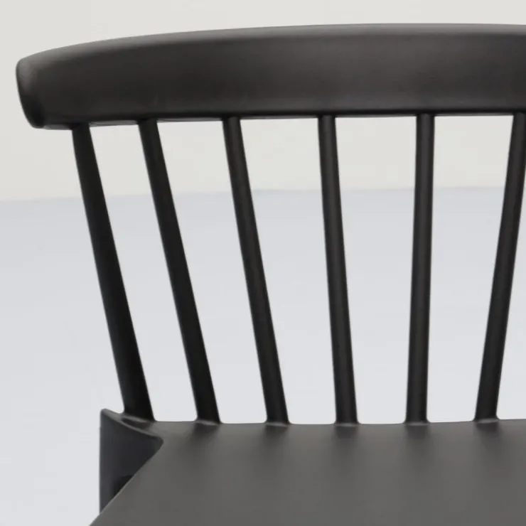 Trendhopper Spijlenstoel Bliss Zwart Outdoor^ Outdoor|Eetkamerstoelen
