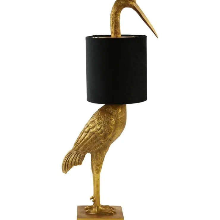 Trendhopper Tafellamp Birdy 77cm hoog goud^ Bureau- & Tafellampen
