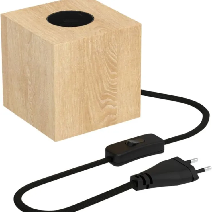 Trendhopper Tafellamp Block Hout^ Bureau- & Tafellampen