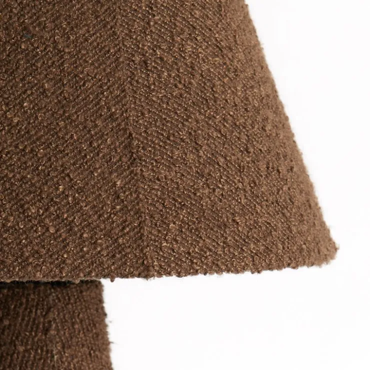 Trendhopper Tafellamp Davia Boucle Bruin^ Bureau- & Tafellampen