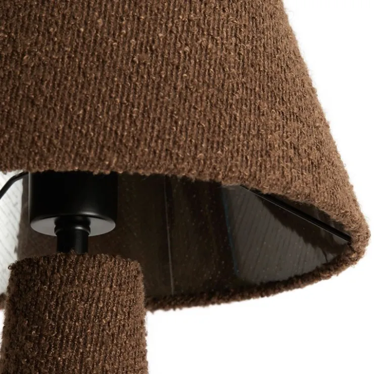 Trendhopper Tafellamp Davia Boucle Bruin^ Bureau- & Tafellampen