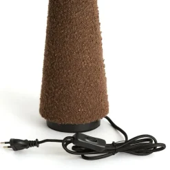 Trendhopper Tafellamp Davia Boucle Bruin^ Bureau- & Tafellampen