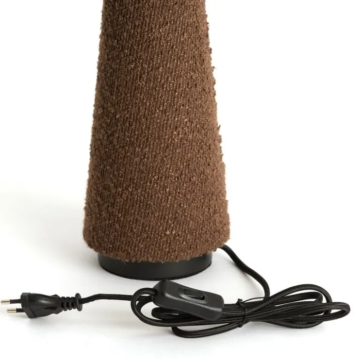 Trendhopper Tafellamp Davia Boucle Bruin^ Bureau- & Tafellampen
