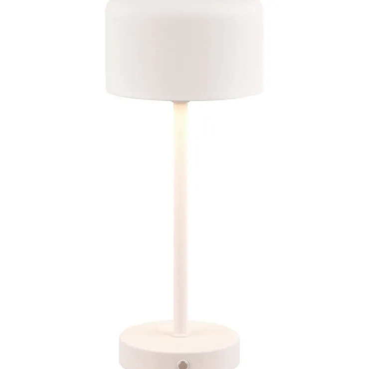 Trendhopper Tafellamp Jeff mat wit incl. 1x SMD 1,5W^ Bureau- & Tafellampen