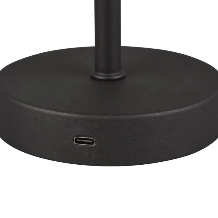 Trendhopper Tafellamp Jeff zwart mat incl. 1x SMD 1,5W^ Bureau- & Tafellampen