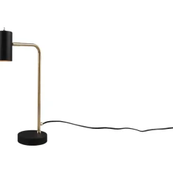 Trendhopper Tafellamp Mikay mat messing excl. 1x GU10 4,5W^ Bureau- & Tafellampen