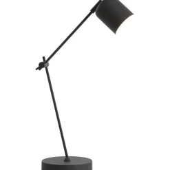 Trendhopper Tafellamp Riksja mat Zwart + dimmer^ Bureau- & Tafellampen