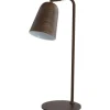 Trendhopper Tafellamp Selamo houtprint Donkerbruin^ Bureau- & Tafellampen