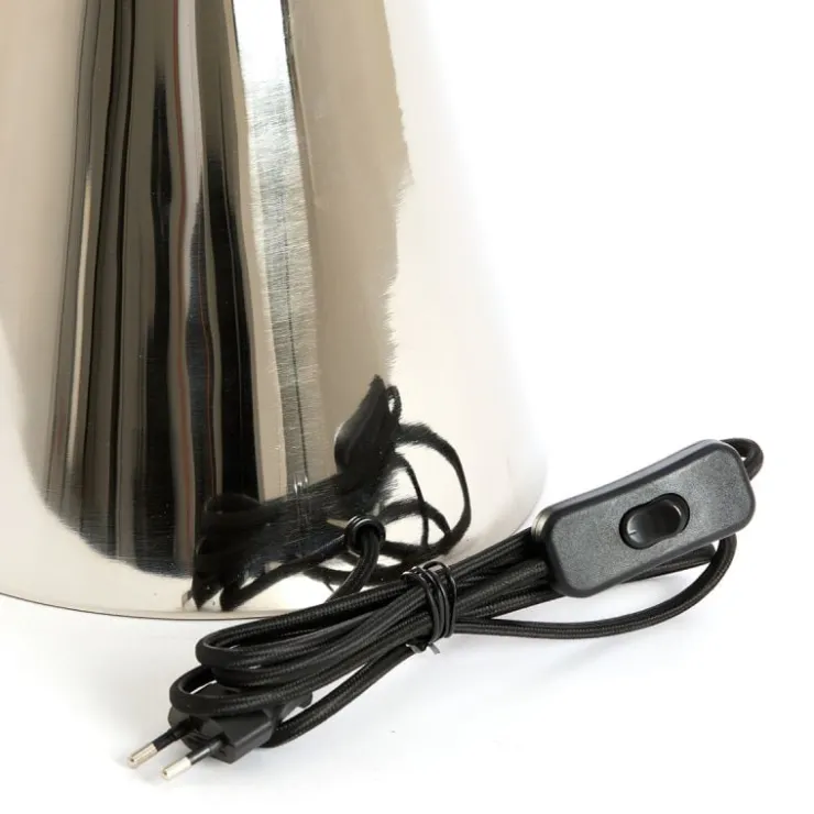 Trendhopper Tafellamp Sirina glans nikkel 26cm^ Bureau- & Tafellampen