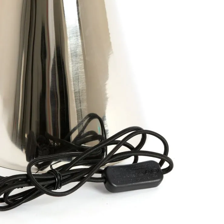 Trendhopper Tafellamp Sirina glans nikkel 26cm^ Bureau- & Tafellampen