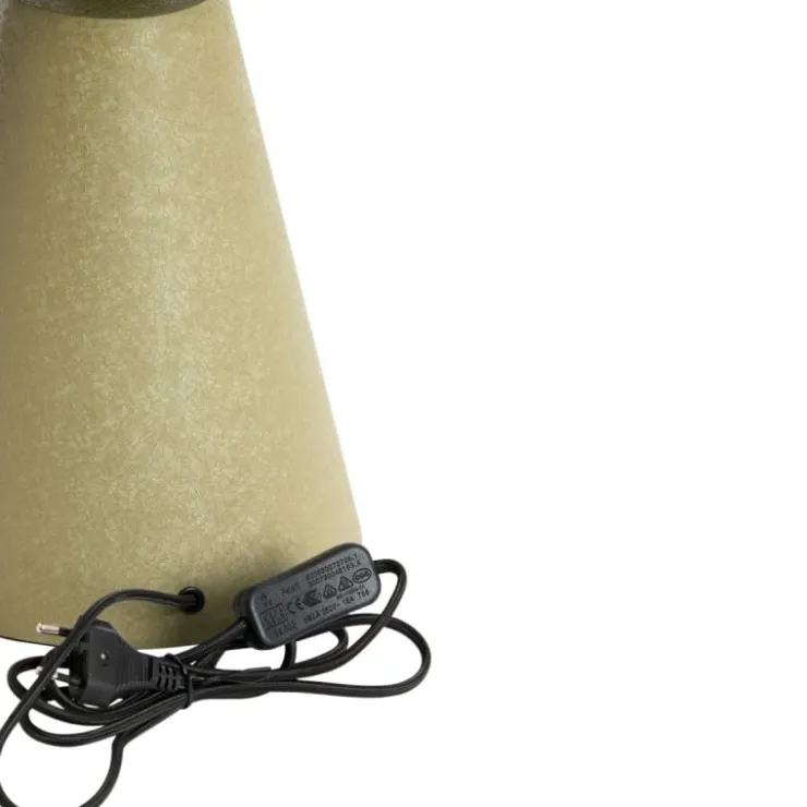 Trendhopper Tafellamp Sirina mat olijf groen 31cm^ Bureau- & Tafellampen