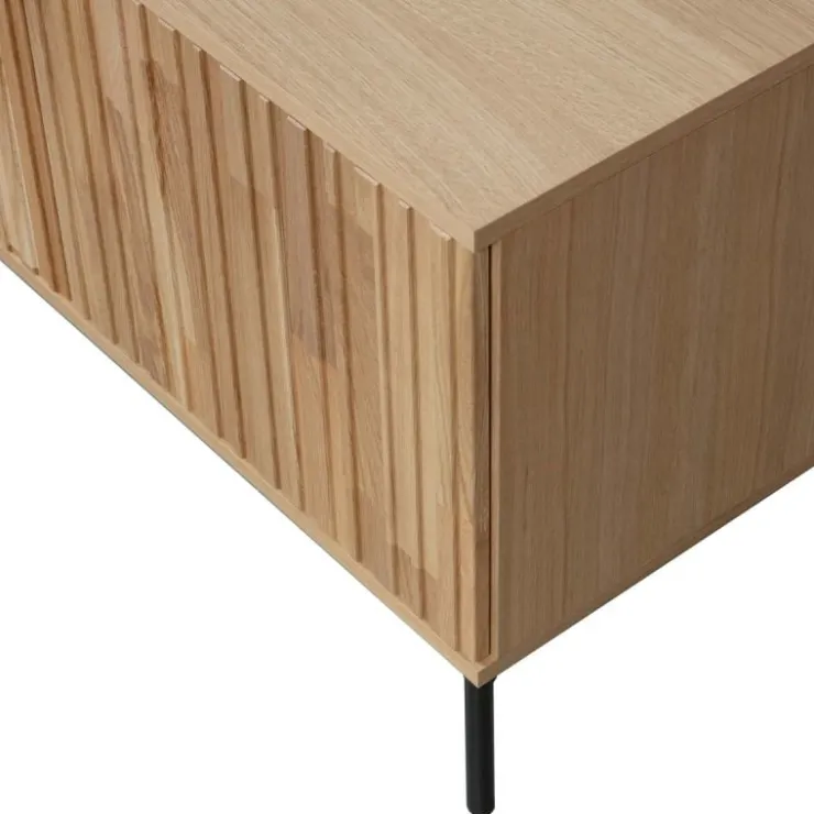 Trendhopper Tv-meubel Gravure New 100 cm Eiken Blanke lak^ Tv-Meubels