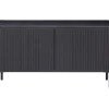 Trendhopper Tv-meubel Gravure New 100 cm Grenen Zwart^ Tv-Meubels
