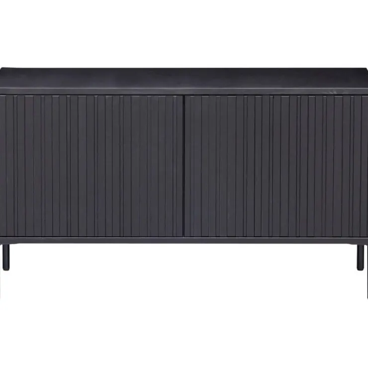 Trendhopper Tv-meubel Gravure New 100 cm Grenen Zwart^ Tv-Meubels