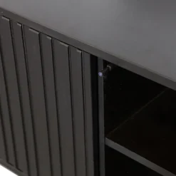 Trendhopper Tv-meubel Gravure New 100 cm Grenen Zwart^ Tv-Meubels
