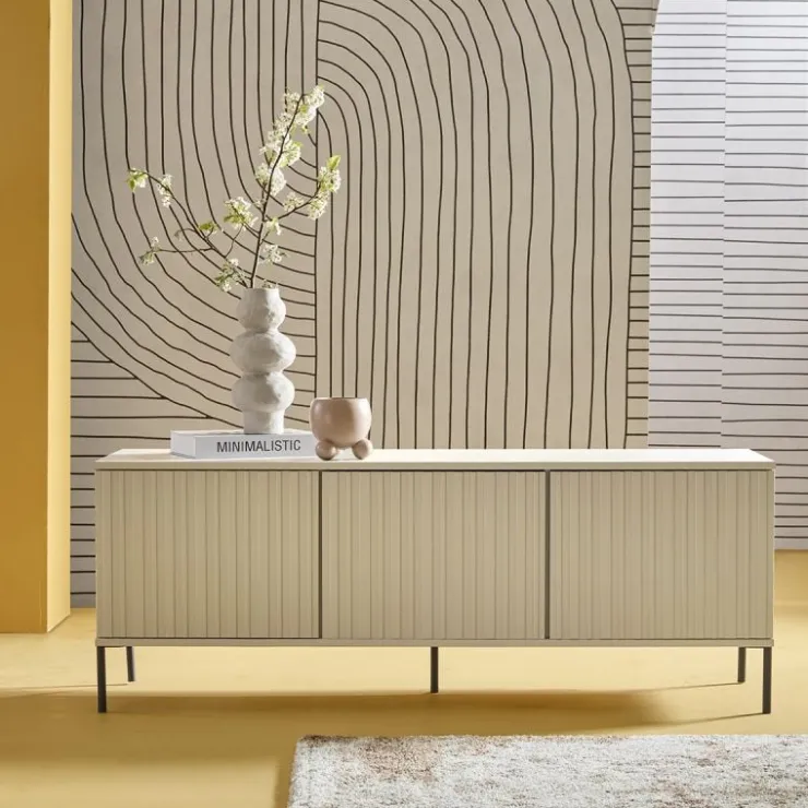 Trendhopper Tv-meubel Gravure New 150 cm Grenen Dust^ Tv-Meubels