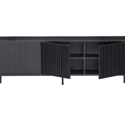Trendhopper Tv-meubel Gravure New 150 cm Grenen Zwart^ Tv-Meubels