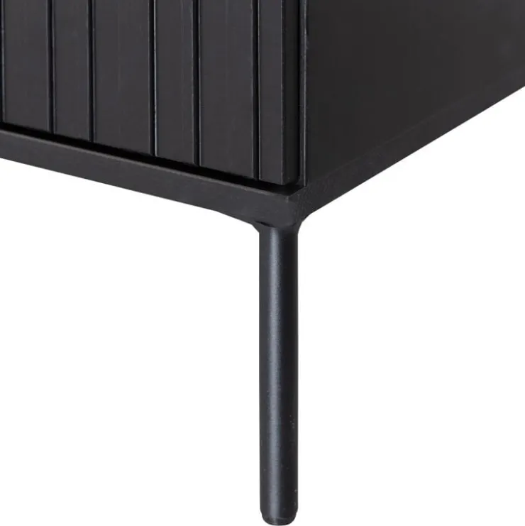 Trendhopper Tv-meubel Gravure New 150 cm Grenen Zwart^ Tv-Meubels