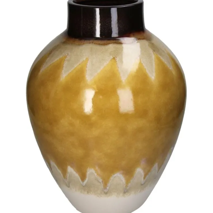 Trendhopper Vaas Seventy's Geel 37,5 cm^ Woonaccessoires