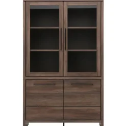 Trendhopper Vitrinekast Sefro 123 cm incl. verlichting^ Opbergkasten