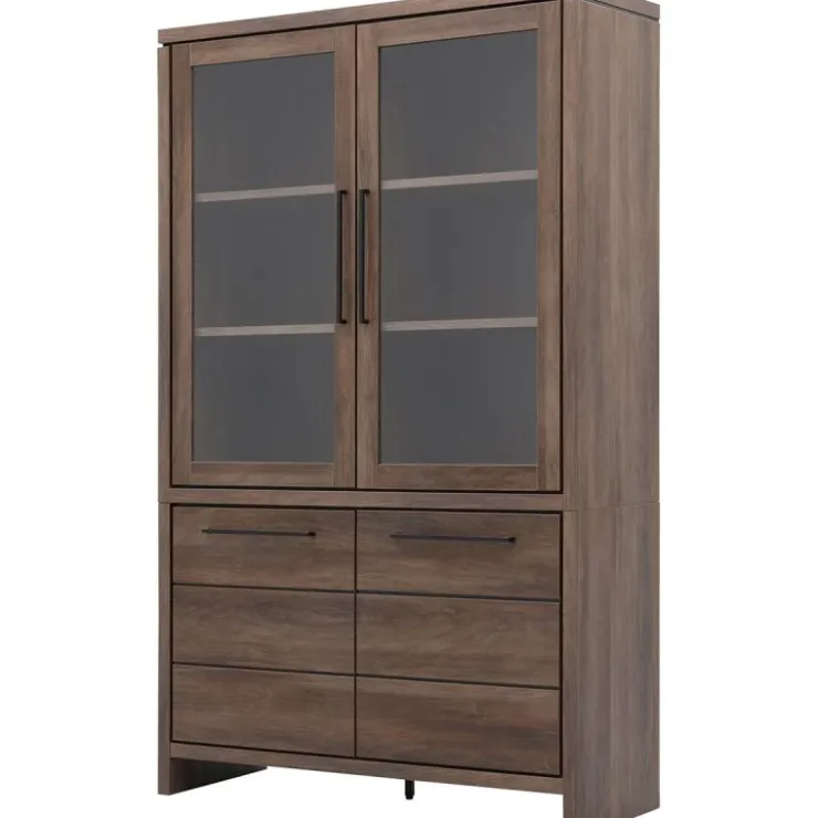 Trendhopper Vitrinekast Sefro 123 cm incl. verlichting^ Opbergkasten