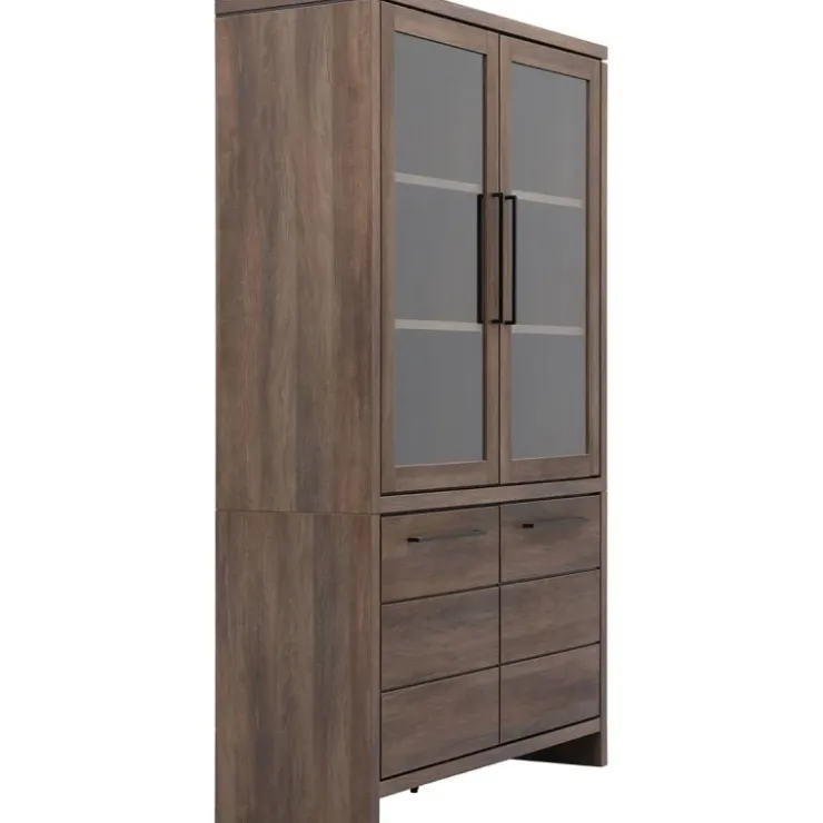 Trendhopper Vitrinekast Sefro 123 cm incl. verlichting^ Opbergkasten