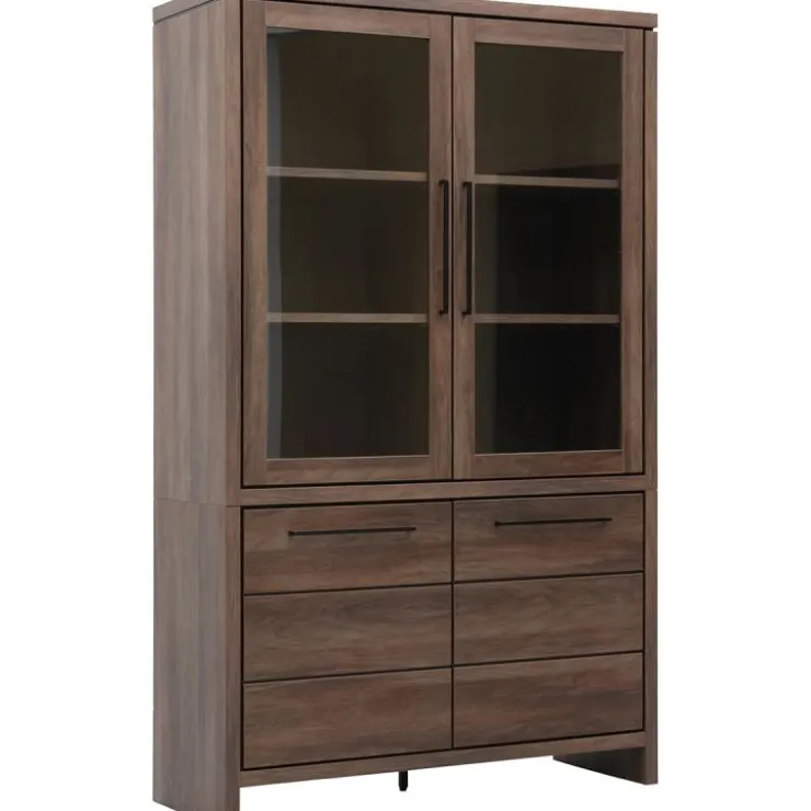 Trendhopper Vitrinekast Sefro 123 cm incl. verlichting^ Opbergkasten