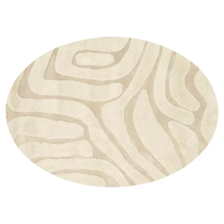 Trendhopper Vloerkleed Chase ellips creme 12^ Vloerkleden
