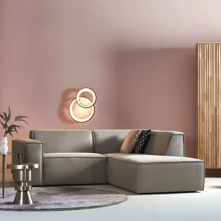 Trendhopper Vloerkleed Cowan rond lichtgrijs 21^ Vloerkleden