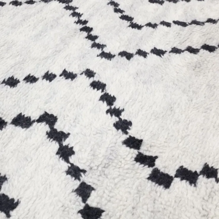 Trendhopper Vloerkleed Nancho zwart-wit 200x290^ Vloerkleden